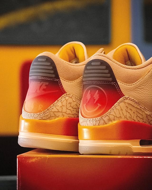 J Balvin x Air Jordan 3 “Medellín Sunset”, Sneakers photography by Zack Jenkin, frame 1